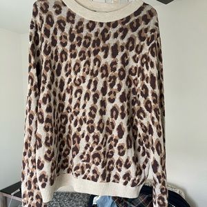 Leopard print sweater